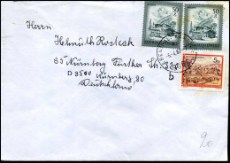 Cover To Nürnberg, Germany - Briefe U. Dokumente