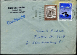 Cover To Nürnberg, Germany - "Franz Gottsbacher, Klagenfurt" - Storia Postale