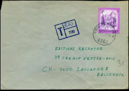 Cover To Lausanne, Switzerland - Tax - Lettres & Documents