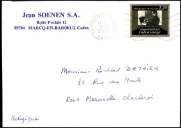 Cover To Marcinelle, Belgium - "Jean Soenen S.A., Marcq-en-Baroeul" - Cartas & Documentos