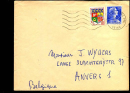 Cover To Antwerp, Belgium - Lettres & Documents