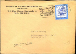 Cover To Köln, Germany - Technische Fachbuchandlung Anton Fric" - Cartas & Documentos