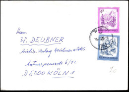 Cover To Köln, Germany - Brieven En Documenten