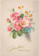 FLOWERS Vintage Ansichtskarte Postkarte CPSM #PAR881.DE - Blumen