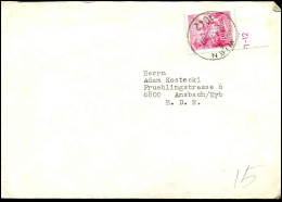 Cover To Ansbach, Germany - Storia Postale