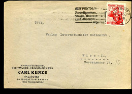 Coverfront To Wien - "Generalvertretung Der Taylorix Organisation Wien - Carl Kunze" - Brieven En Documenten