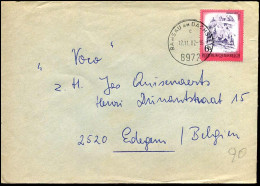 Cover To Edegem, Belgium - Briefe U. Dokumente