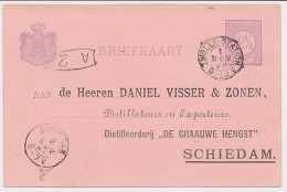 Briefkaart G. 23 Particulier Bedrukt Schiedam 1891 - Entiers Postaux