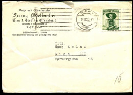 Cover To Wien - "Buch- Und Steuerberater Franz Edelbacher" - Storia Postale