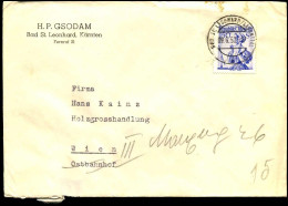 Cover To Wien - "H.P. Gsodam, Bad St. Leonhard, Kärnten" - Covers & Documents
