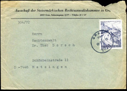 Cover To Wien - "Ausschuss Der Steiermärkischen Rechtsanwaltskammer In Graz" - Lettres & Documents