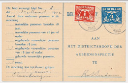 Arbeidslijst G. 18 Vlaardingen - Rotterdam 1942 - Entiers Postaux