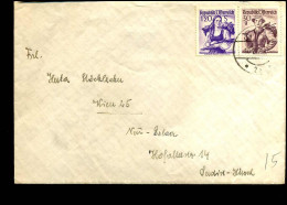 Cover To  Wien - Lettres & Documents