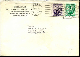 Cover To Wien - "Rechtsanwalt Dr. Ernst Jahoda, Verteidiger In Strafsachen, Wien" - Cartas & Documentos