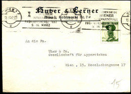 Cover To Wien - "Huber & Lerner" - Covers & Documents