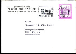 Cover - "GebäudeverwaltungPeschl-Edelbacher, Wien" - Storia Postale
