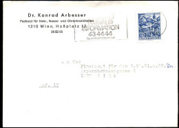 Cover - "Dr. Konrad Arbesser, Facharzt Für Hals-, Nasen Und Ohrenkrankheiten, Wien" - Storia Postale