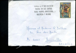 Cover From Barcelona To Marcinelle, Belgium - Storia Postale