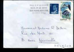 Cover From Barcelona To Marcinelle, Belgium - Lettres & Documents