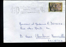 Cover From Barcelona To Marcinelle, Belgium - Cartas & Documentos