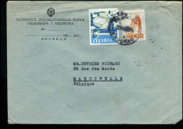 Cover From Yugoslavia To Marcinelle, Belgium - Brieven En Documenten