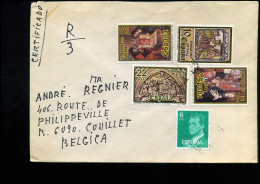 Cover To Couillet, Belgium - Lettres & Documents