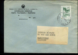 Cover From Yugoslavia To Marcinelle, Belgium - Lettres & Documents
