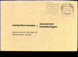 Cover Van Marche-en-Famenne Naar Brussel - "Winterthur" - Briefe U. Dokumente