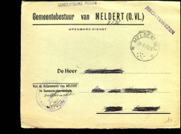 Coverfront Van Meldert - "Gemeentebestuur Van Meldert (O.VL.), Gemeentelijke Politie - Rechtswezen" - Briefe U. Dokumente