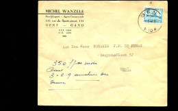Cover Van En Naar Gent - "Michel Wanzele, Handelsagent, Gent" - Lettres & Documents