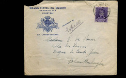 322 Op Brief Naar Blankenberge - "Grand Hotel Du Damier, Courtrai" - 1931-1934 Kepi