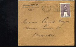 Cover Van Liège Naar Bruxelles - "Léopold Mayer, Liège" - 302 - Storia Postale