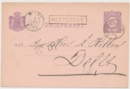 Trein Haltestempel Rotterdam 1881 - Storia Postale