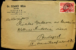 Cover To Budapest - "Dr. Szabo Bela" - Cartas & Documentos