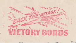 Meter Top Cut Canada 1943 Jet Fighter - Back The Attack - Victory Bonds - 2. Weltkrieg