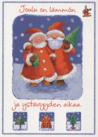 WEIHNACHTSMANN SANTA CLAUS WEIHNACHTSFERIEN Vintage Postkarte CPSM #PAK111.DE - Santa Claus