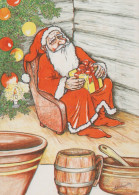 WEIHNACHTSMANN SANTA CLAUS WEIHNACHTSFERIEN Vintage Postkarte CPSM #PAK603.DE - Santa Claus