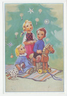 Postal Stationery Finland 1990 Christmas - Doll - Horse - Christmas
