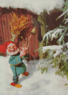WEIHNACHTSMANN SANTA CLAUS WEIHNACHTSFERIEN Vintage Postkarte CPSM #PAK042.DE - Santa Claus