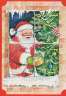WEIHNACHTSMANN SANTA CLAUS WEIHNACHTSFERIEN Vintage Postkarte CPSM #PAK188.DE - Santa Claus