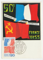 Maximum Card France 1975 Diplomatic Relations France - Soviet Union - Sonstige & Ohne Zuordnung
