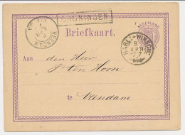 Trein Haltestempel Groningen 1877 - Storia Postale