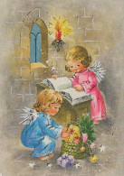 ENGEL WEIHNACHTSFERIEN Feiern & Feste Vintage Ansichtskarte Postkarte CPSM #PAH974.DE - Angels