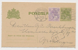 Postblad G. 13 / Bijfrankering S Gravenhage - Groningen 1920 - Entiers Postaux