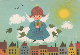 ENGEL WEIHNACHTSFERIEN Feiern & Feste Vintage Ansichtskarte Postkarte CPSM #PAH093.DE - Angels