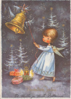 ENGEL WEIHNACHTSFERIEN Feiern & Feste Vintage Ansichtskarte Postkarte CPSM #PAH222.DE - Angels