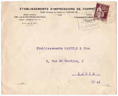 Daguin De TOURNON Sur Lettre - 1921-1960: Modern Period