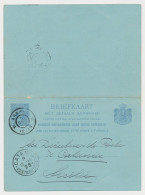 Briefkaart G. 37 Arnhem - Sicilie Italie 1896 V.v. - Entiers Postaux