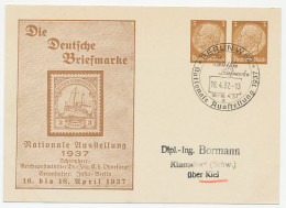 Postal Stationery Germany 1937 Stamp Exhibition Berlin - Stamp South West Africa - Sonstige & Ohne Zuordnung