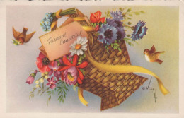 FIORI Vintage Cartolina CPSMPF #PKG068.IT - Fleurs